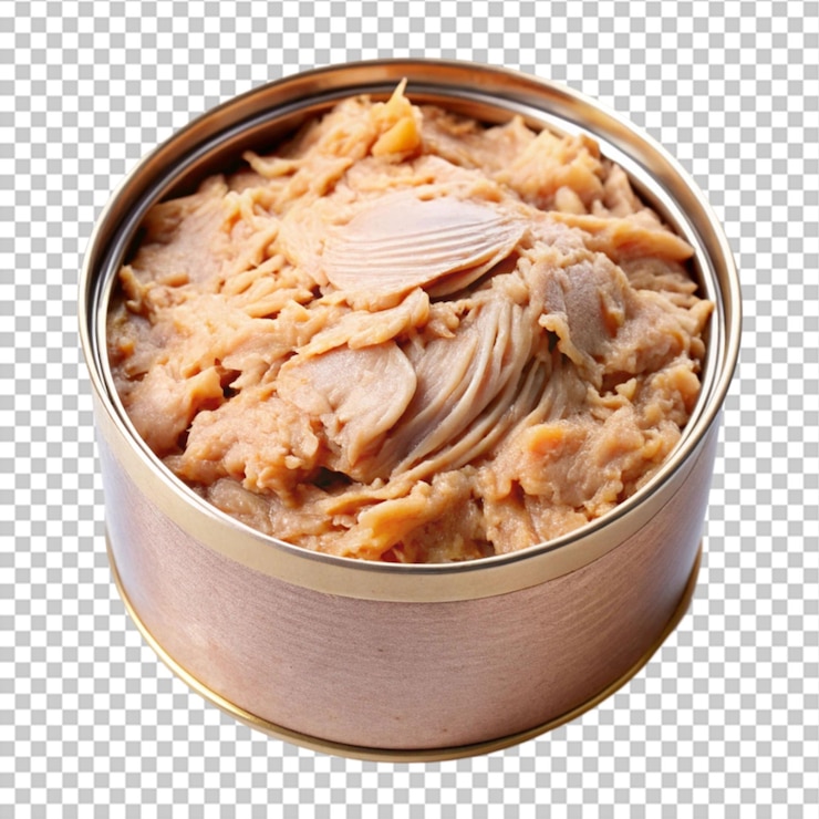 PSD thon en conserve sur surface blanche