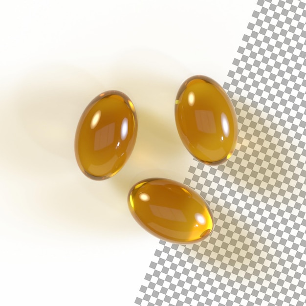 Three pills are shown on a white and gray background.
