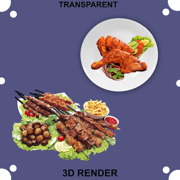 Tica de frango com fundo transparente