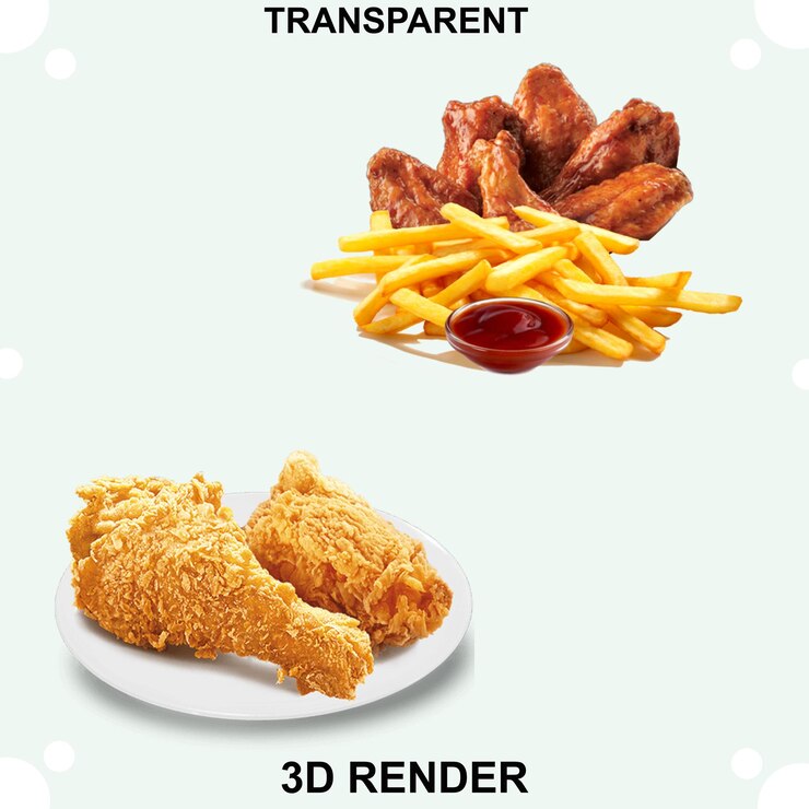 PSD tica de pollo con fondo transparente