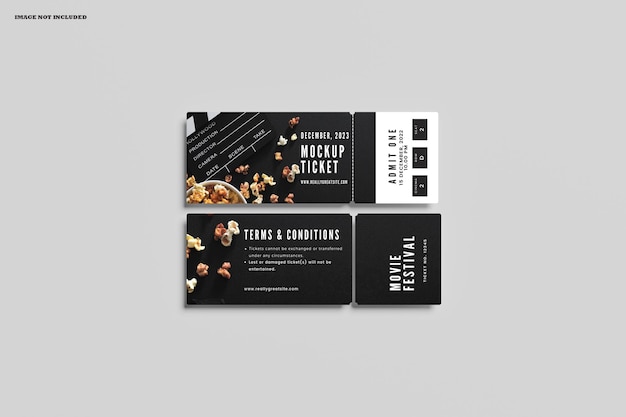 PSD ticket mockup