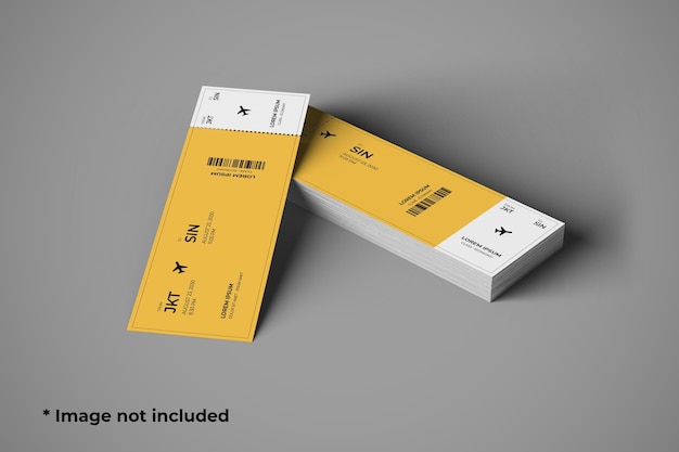 Ticketmodell im rechten Winkel