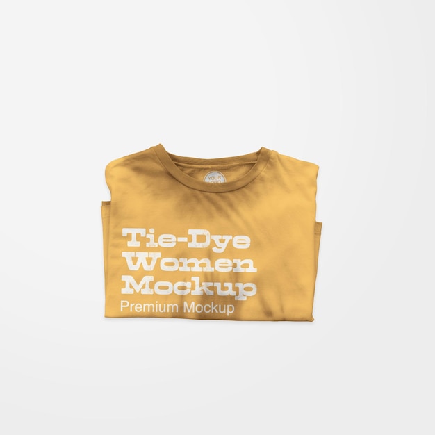 TieDye Damen gefaltetes Mockup