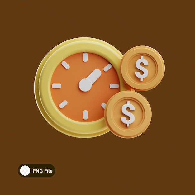 El tiempo es dinero Inversión financiera y concepto de reloj