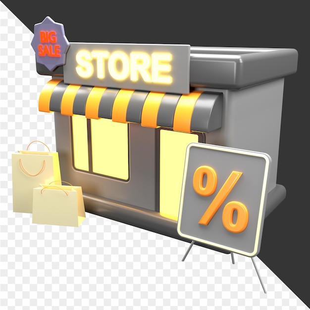 una tienda con un letrero que dice tienda en ella