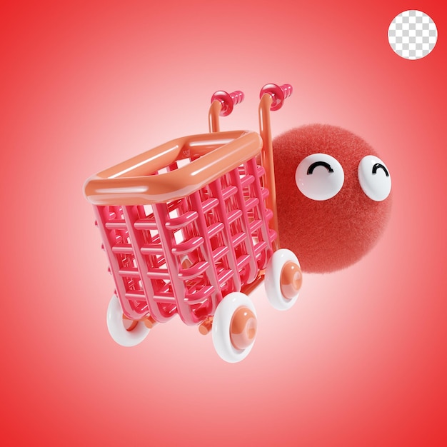 tienda de mercado de carretillas en tema rojo