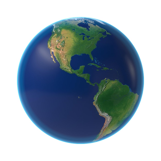 tierra, aislado, fondo transparente, 3d, interpretación