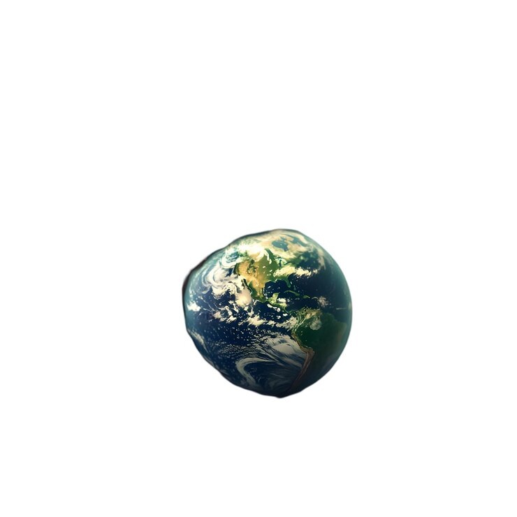 PSD la tierra desde el espacio