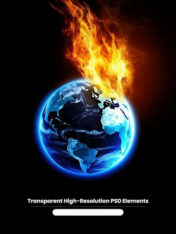 PSD la tierra en llamas el cambio climático