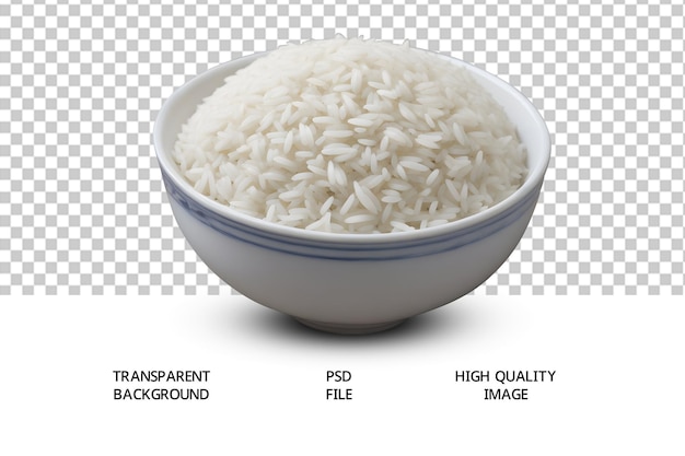 PSD tigela de arroz basmati a vapor psd