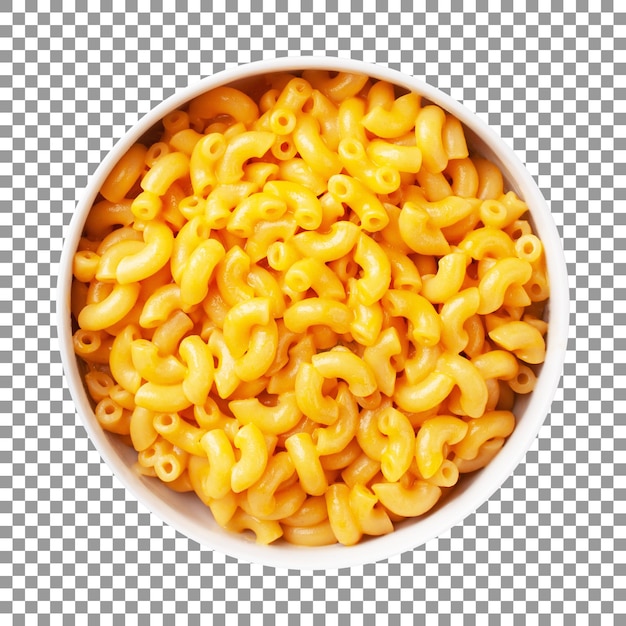 Tigela de macarrão isolada em fundo transparente