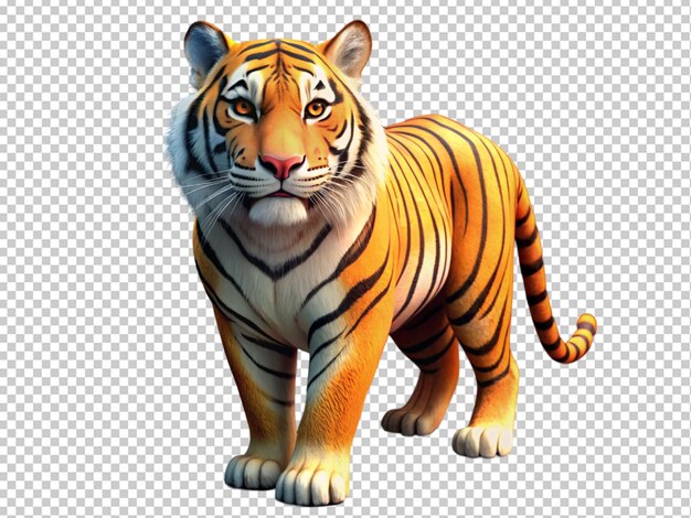 PSD el tigre en 3d.