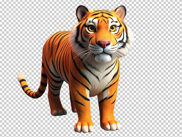 PSD el tigre en 3d.