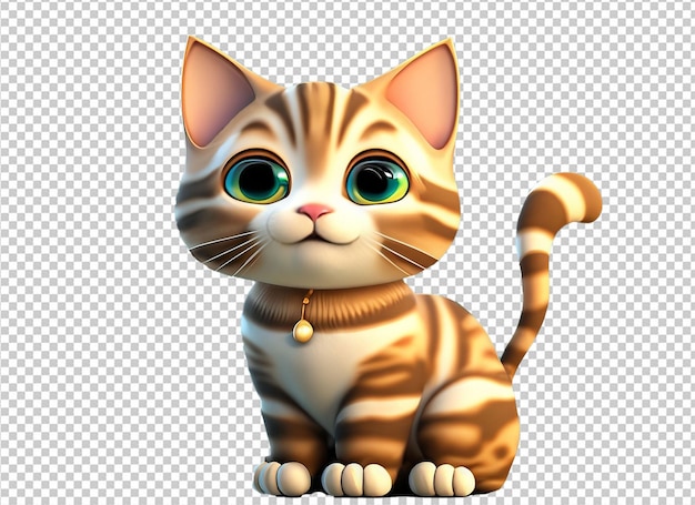 PSD tigre bonito 3d