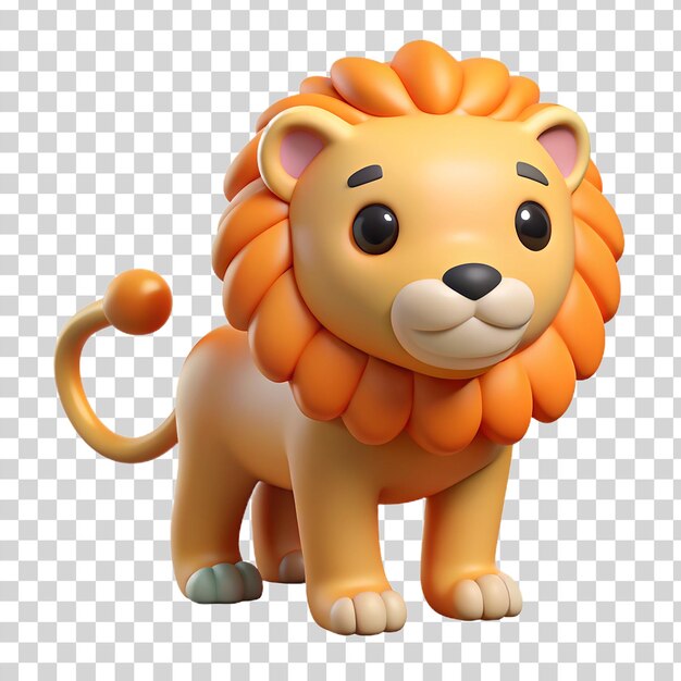 PSD tigre bonito em 3d isolado em fundo transparente