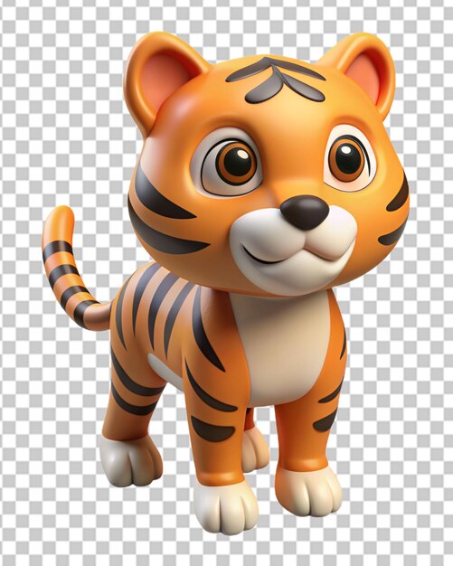 PSD tigre bonito em 3d