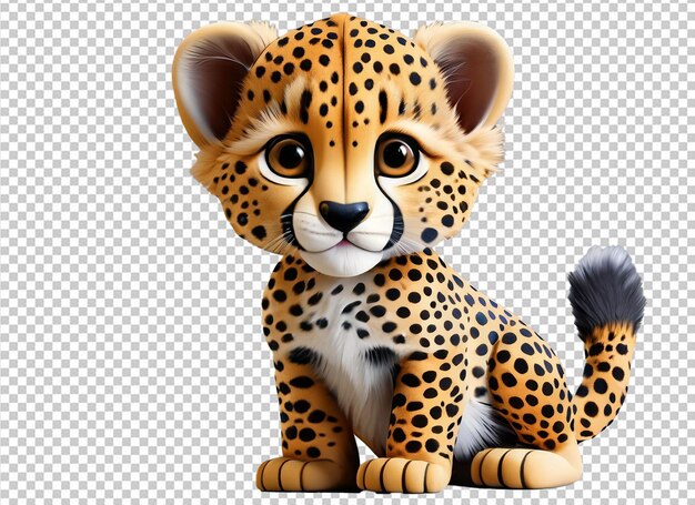 Bonito bebê tigre em 3D com olhos sonhadores, adorável arte de berçário ·  Creative Fabrica