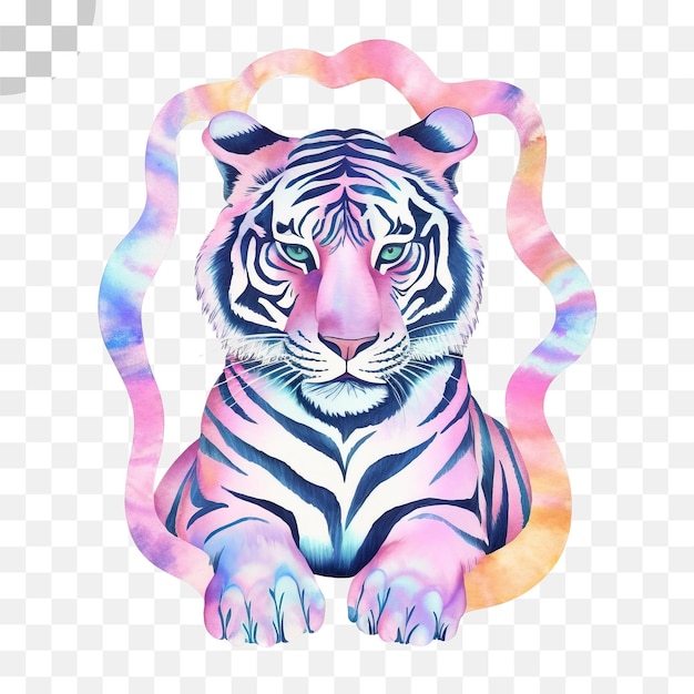 PSD tigre fond transparent