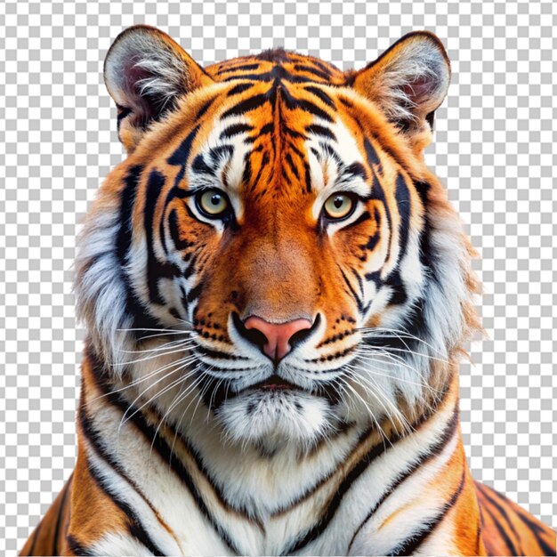 PSD un tigre sur un fond transparent