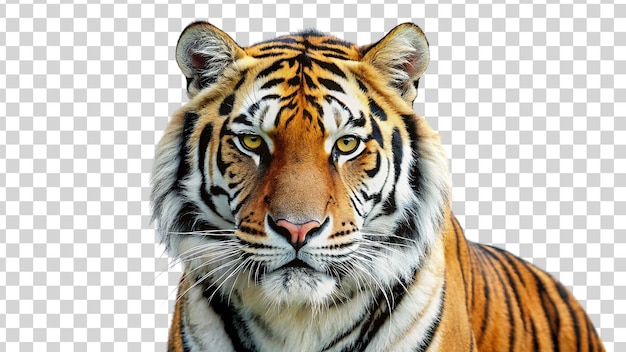 PSD un tigre sur un fond transparent