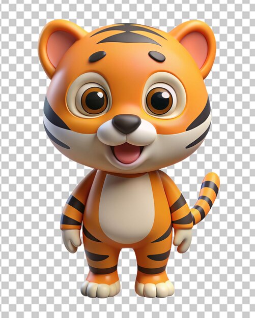 PSD el tigre lindo en 3d