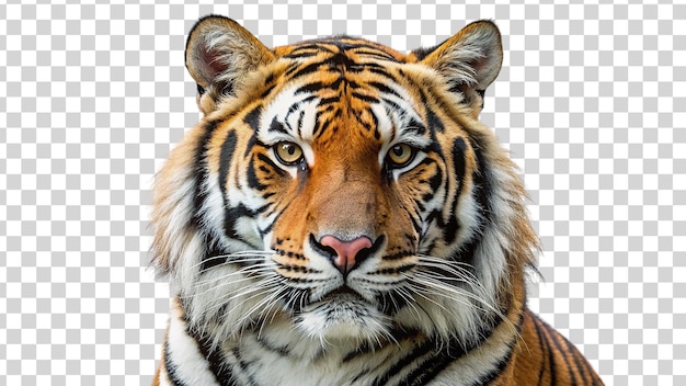 PSD tigre sobre un fondo transparente