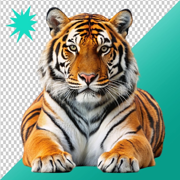 tigre su sfondo trasparente
