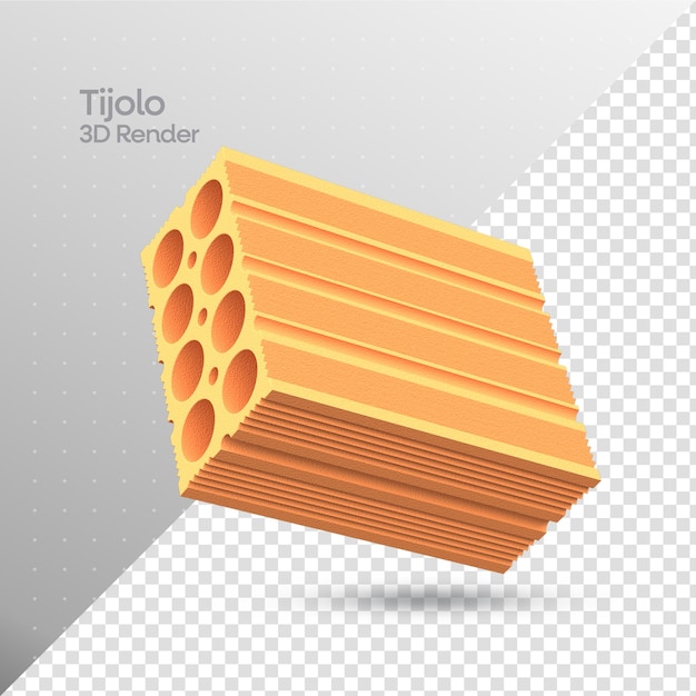 tijolo Elemento de Construcao en 3D
