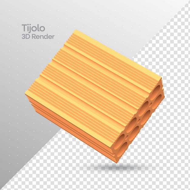 tijolo Elemento de Construcao en 3D