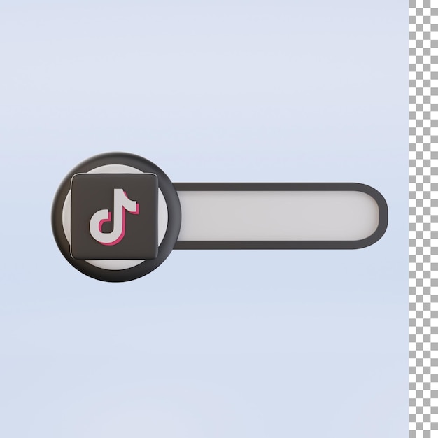 Tiktok-Banner 3D-Darstellung