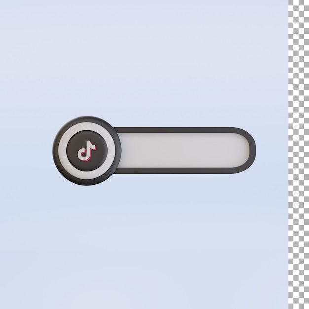 Tiktok Bannière 3d Icône