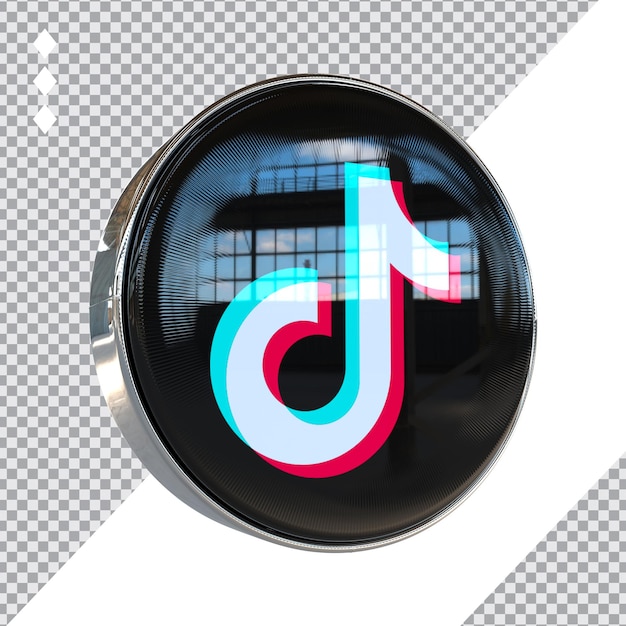 Tiktok Icône 3d Nouveau Style