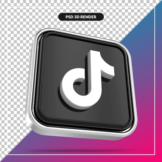 Tiktok redes sociales estilos 3d