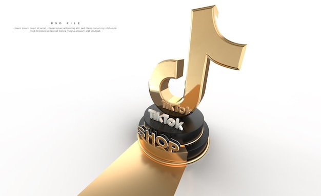 Tiktok-Shop-Logo 3d