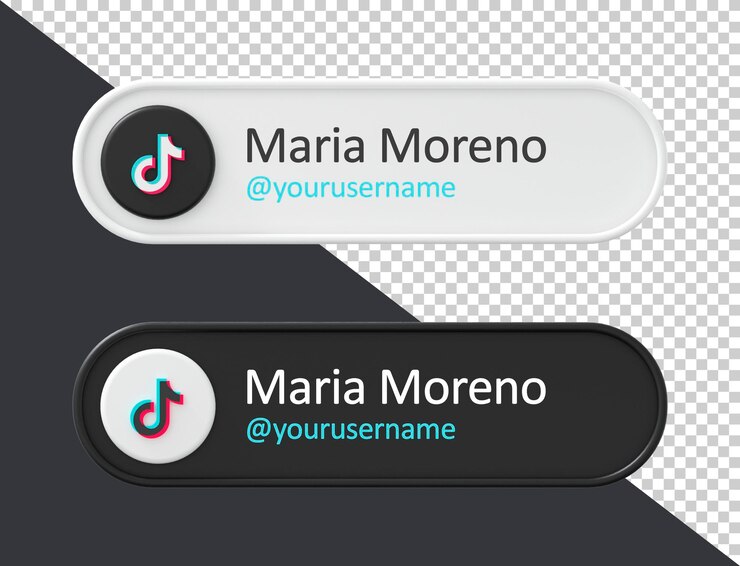 PSD tiktok siga-me rótulo de renderização 3d banner isolado no fundo branco