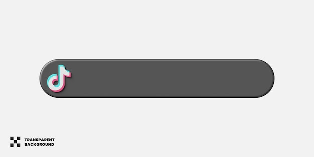 Tiktok social media design de terceiro modelo inferior em renderização 3d