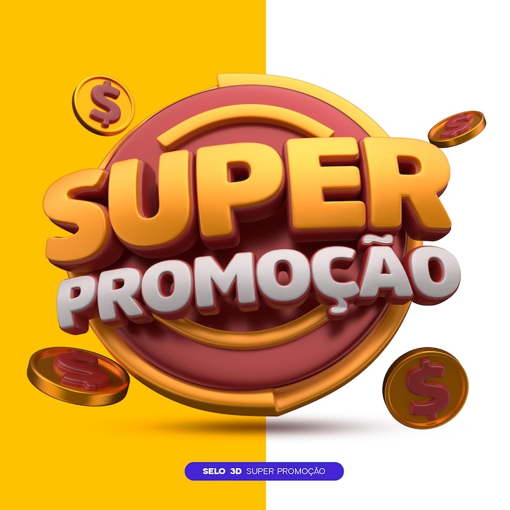 PSD timbre 3d de super promoção