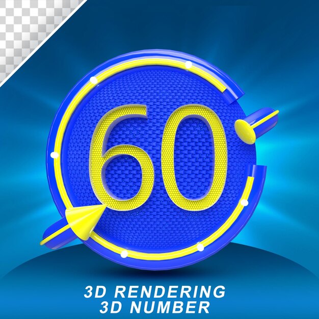Timbre 3d numéro 10 pour la composition psd