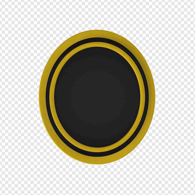 timbre jaune en cercle