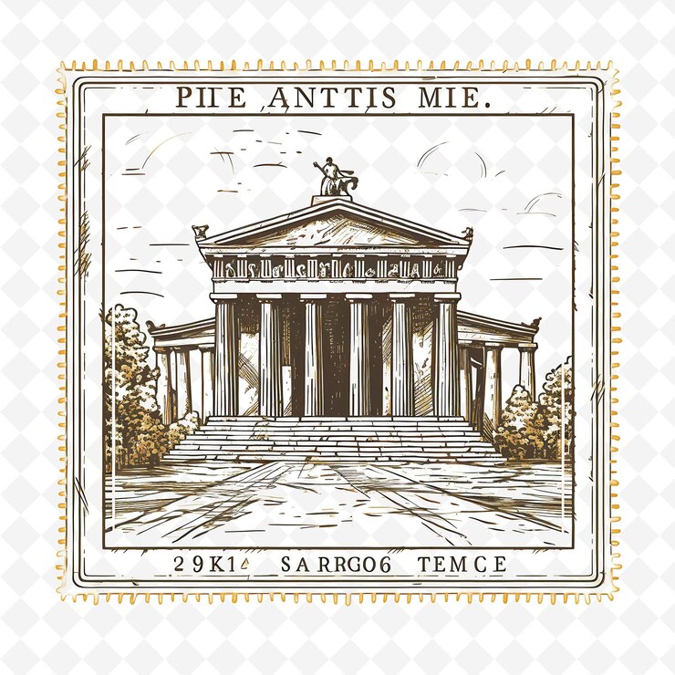 PSD des timbres de png captivants, des timbres de ville qui témoignent de la grandeur mondiale