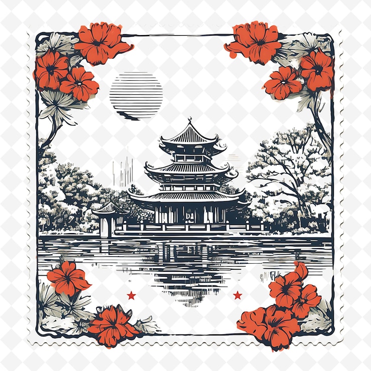 PSD des timbres de png captivants, des timbres de ville qui témoignent de la grandeur mondiale
