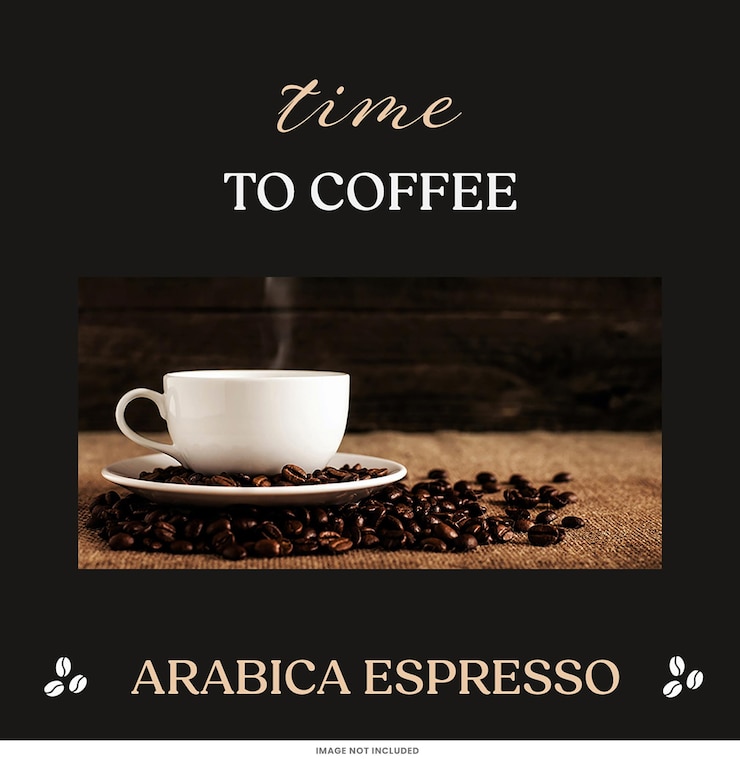 PSD time to coffee instagram post template psd design tema di social media caffetteria