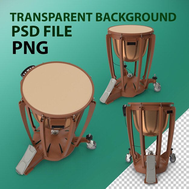 PSD timpani de cobre png