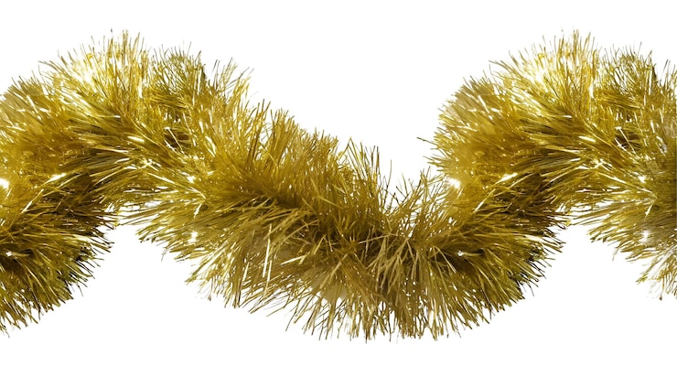 PSD tinsel decorativo de ouro