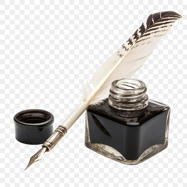 Tinta aislada sobre un fondo transparente