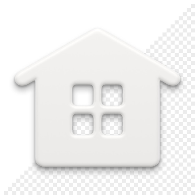 PSD tiny house spielzeug 3d-symbol