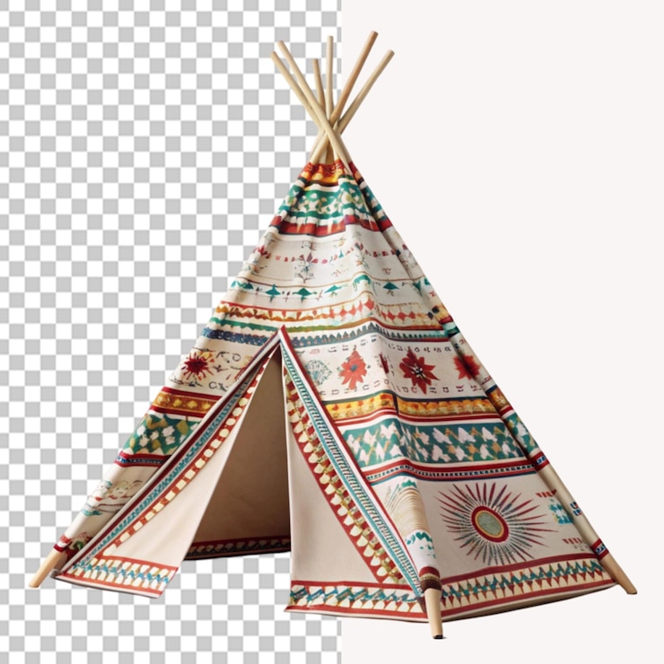 PSD tipi decorativo tradicional sobre un fondo transparente