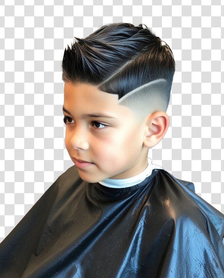 PSD tipo de corte de cabelo para rapazes
