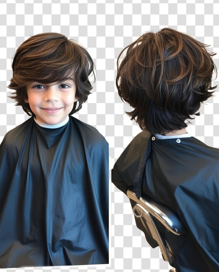 PSD tipo de corte de cabelo para rapazes