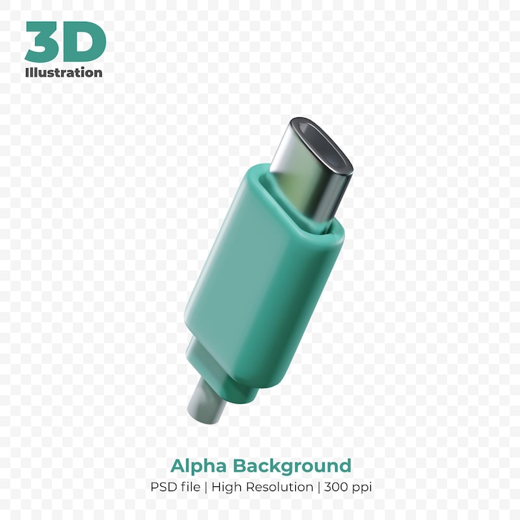 PSD tipo di cavo 3d c